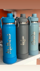 Garrafa Térmica 600ml com base de silicone Personalizada -  Personalização de Brinde