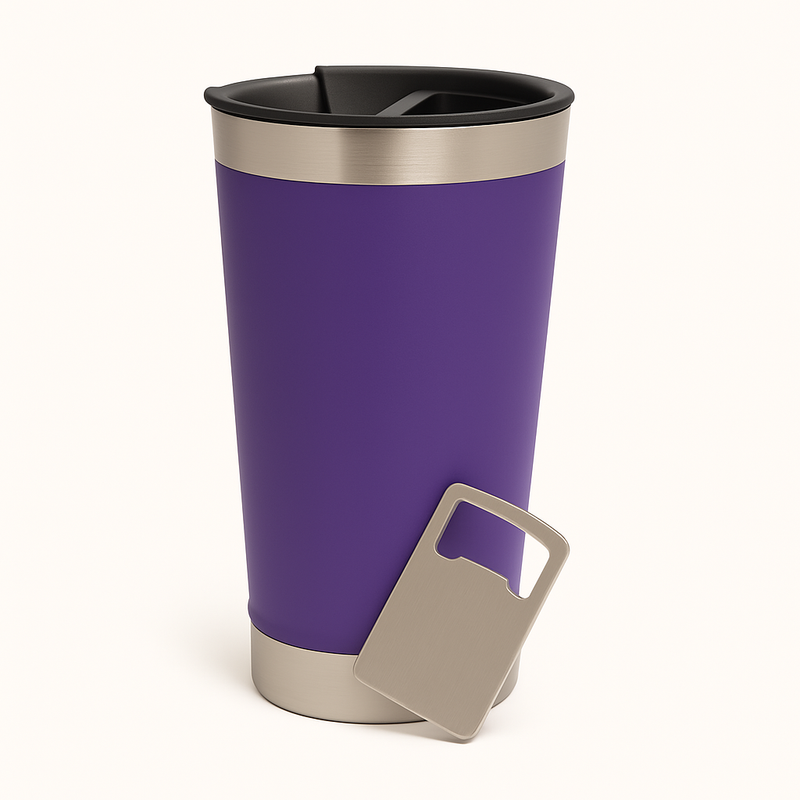 Copo 473ml Térmico com tampa e abridor Personalizado com Nome Logo e ou Desenho