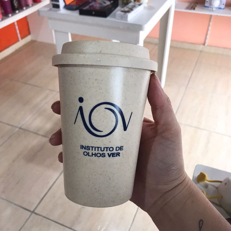 Copo de Viagem  Personalizado 450ml Sustentáveis BPA Free para Café e outras Bebidas