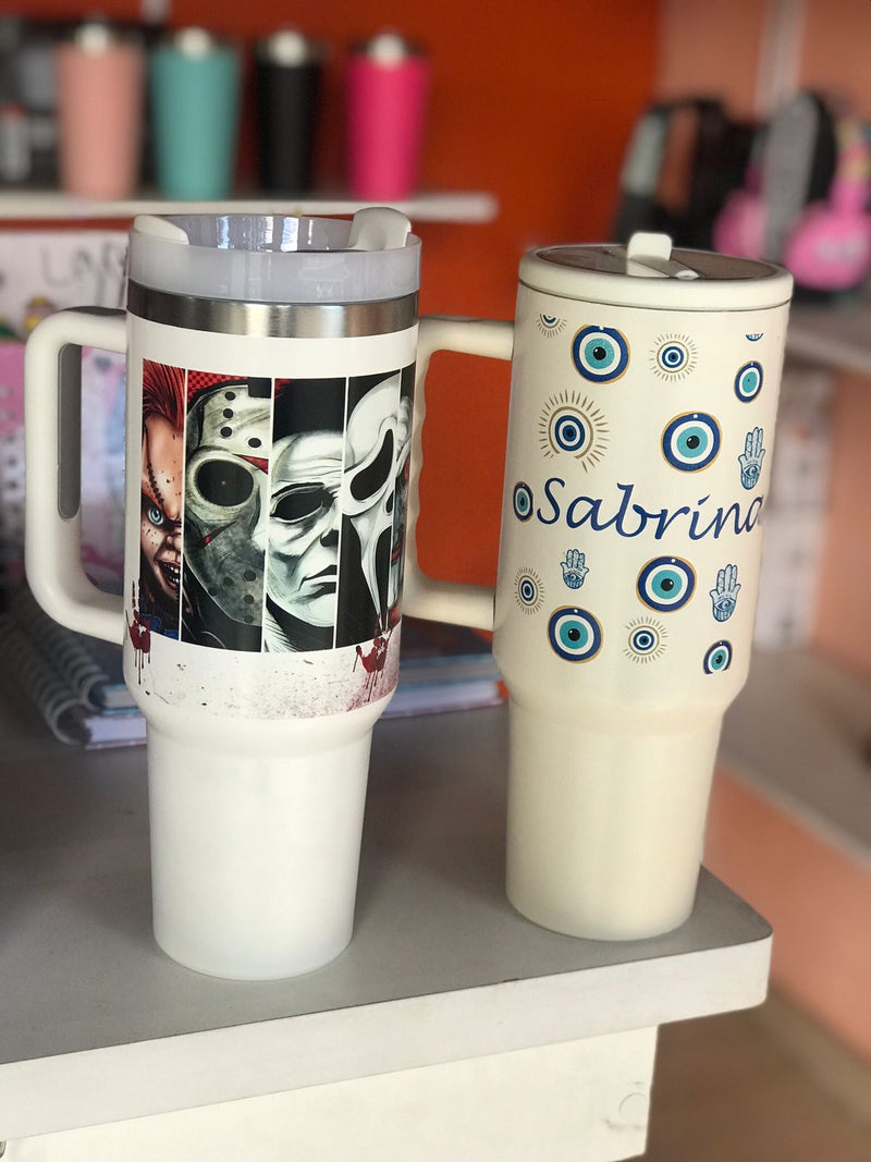 Garrafa Térmica Personalizada Colorida 360º 1200ml com Canudo Retrátil Anti Vazamento