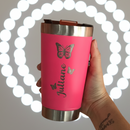 Copo 473ml Térmico com tampa e abridor Personalizado com Nome Logo e ou Desenho