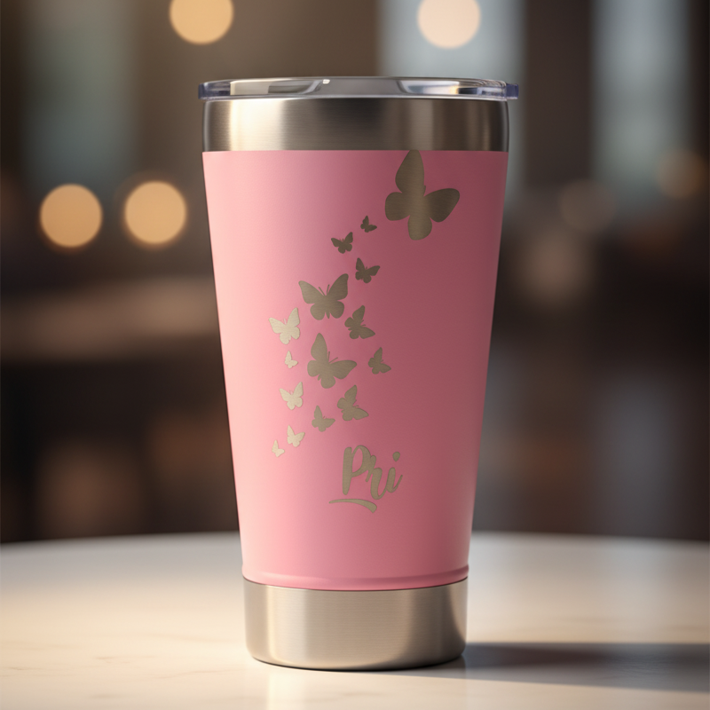 Copo 473ml Térmico com tampa e abridor Personalizado com Nome Logo e ou Desenho