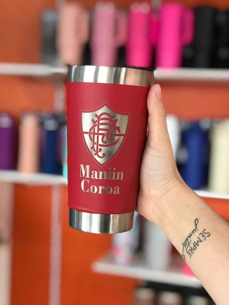 Copo 473ml Térmico com tampa e abridor Personalizado com Nome Logo e ou Desenho