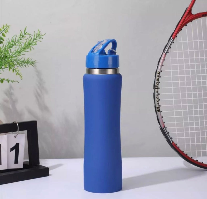 Garrafa Térmica Emborrachada Personalizada 500ml com Mosquetão