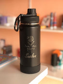 Garrafa Térmica 600ml com base de silicone Personalizada -  Personalização de Brinde