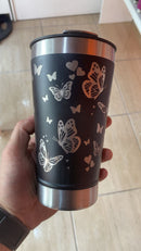 Copo Térmico 473ml com Tampa e Abridor Personalizado a Laser 360º