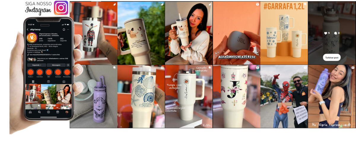 Siga a Aligria Express no Instagram