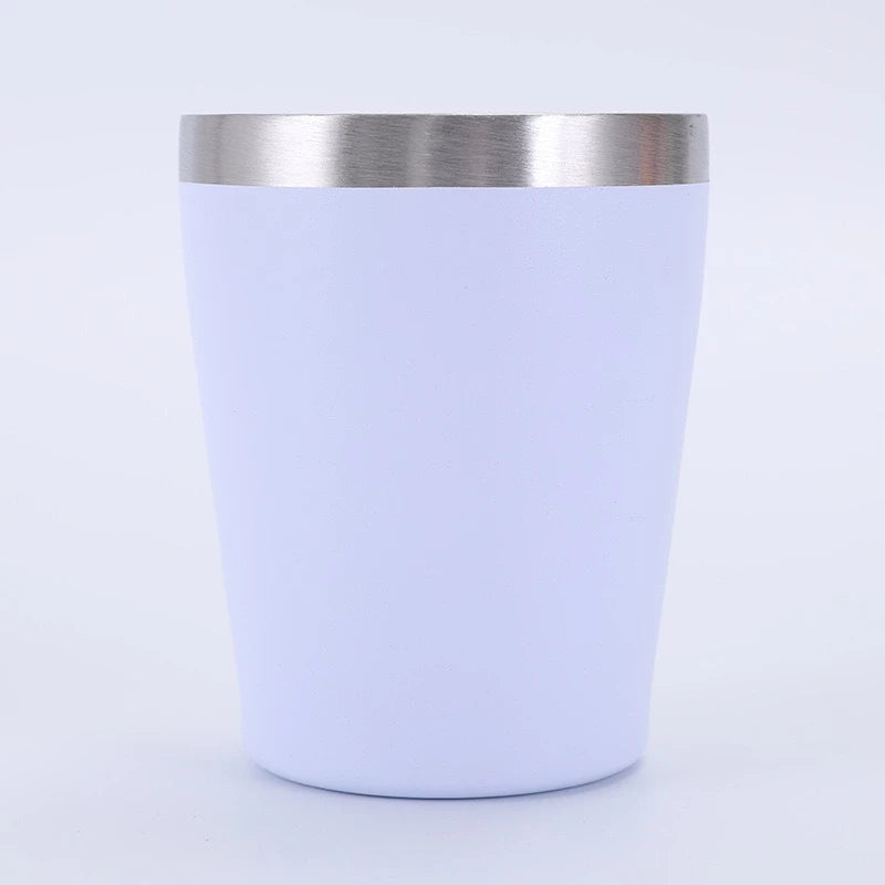 Kit com 10 Copos Térmicos Inox 260ml com Tampa – Personalizados a Laser
