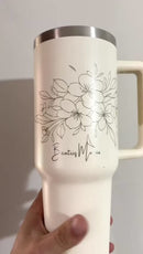 Garrafa Térmica Personalizada 360º 1200ml com Canudo Retrátil Anti Vazamento – Gravação a Laser