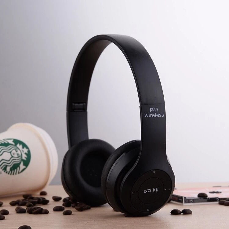 Fone de Ouvido P47 Bluetooth 5.0 Sem Fio Estéreo com Redução de Ruídos